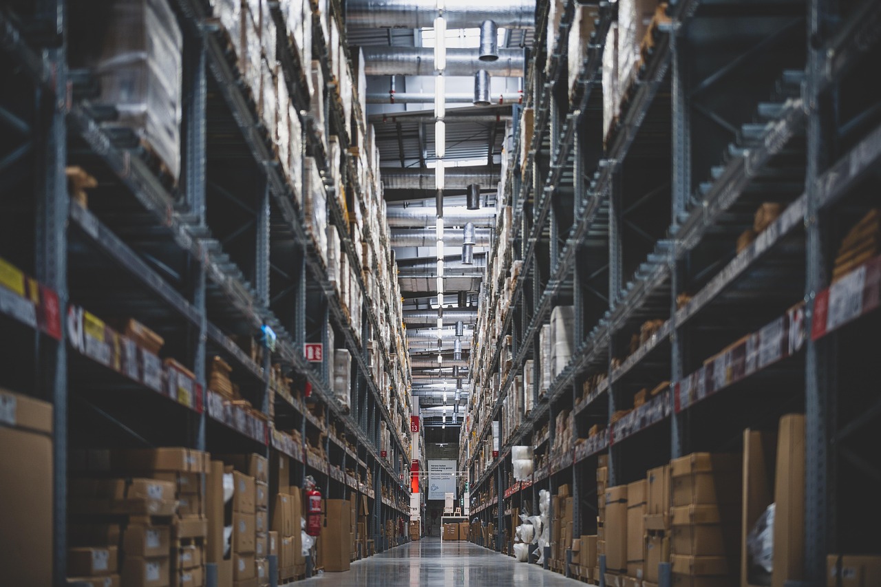 Inside of a warehouse